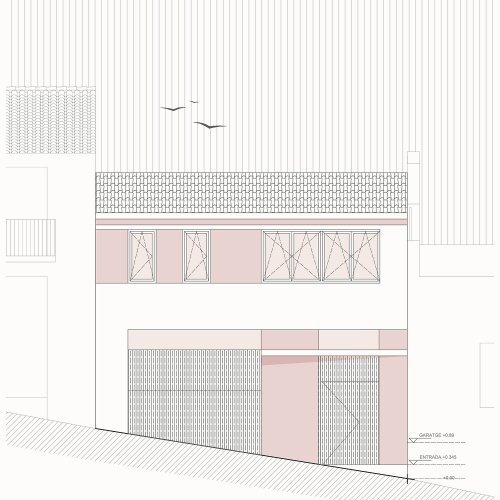 ROUREDA, VIVIENDA UNIFAMILIAR ENTRE MEDIANERAS